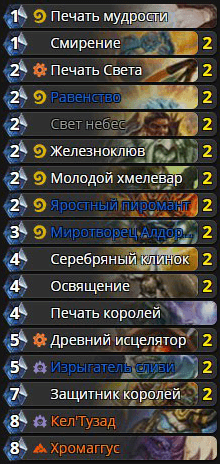 Дешевая колода Паладина против Лорда Виктора Нефария в героическом режиме