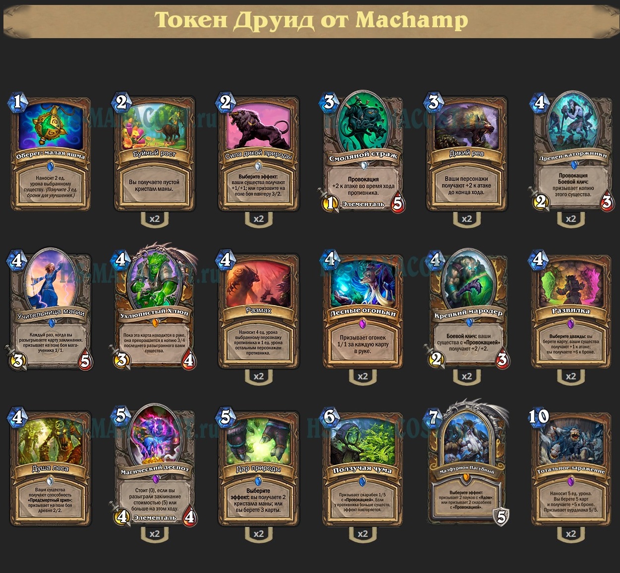Иллюстрация на тему Токен Друид Проекта Бумного Дня: гайд по колоде после нерфа