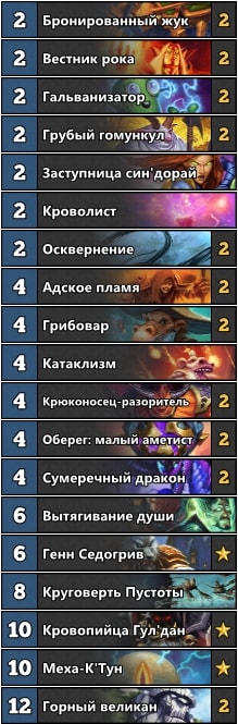 Иллюстрация на тему ОТК колода Меха-К’Тун Чернокнижник - недооцененный архетип класса